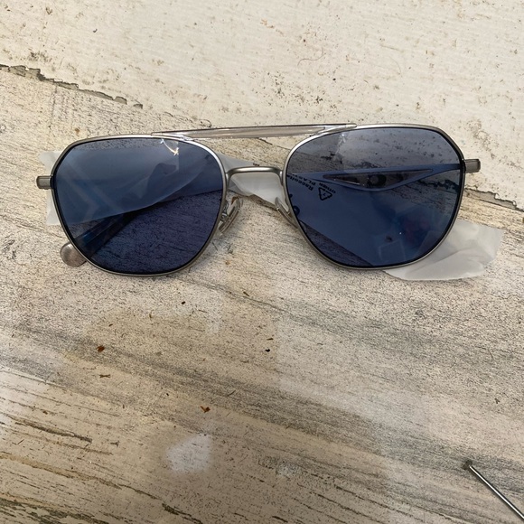 Coach Pilot Aviator Silver and Blue Sunglasses main image 6